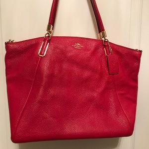 Red Leather Tote